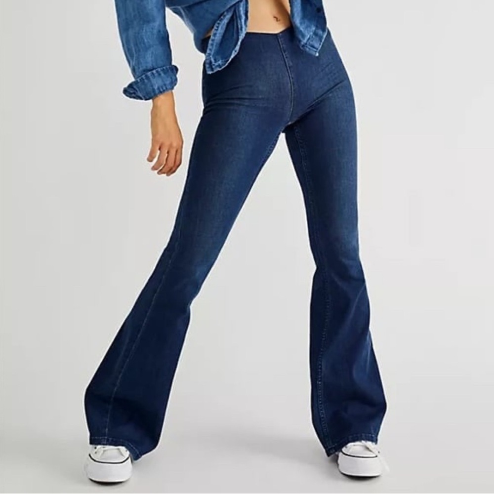 Free People We the Free Penny pull on flare bell bottom jeans